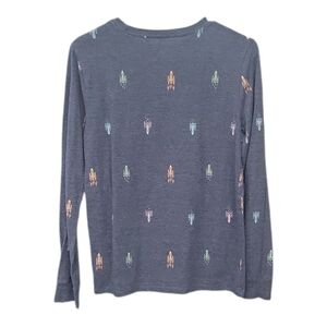 Navy Kids Cat & Jack Crayon Rocket long sleeve tee Size Xl